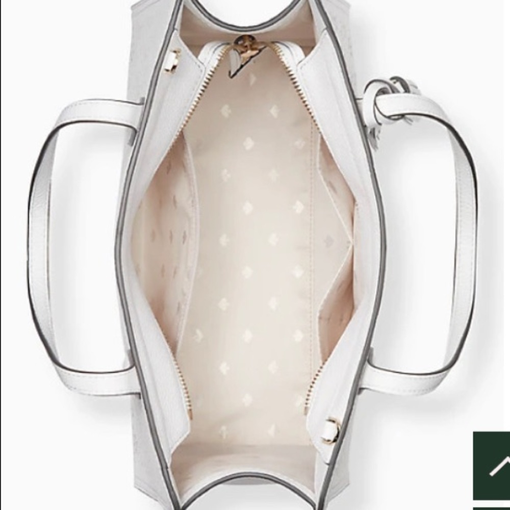 Kate Spade perforated Spring White Satchel NWT - Picture 4 of 9